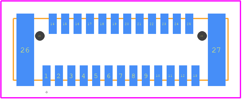 91931-31125LF - Amphenol PCB footprint - Other - Other - 91931-31125LF-1