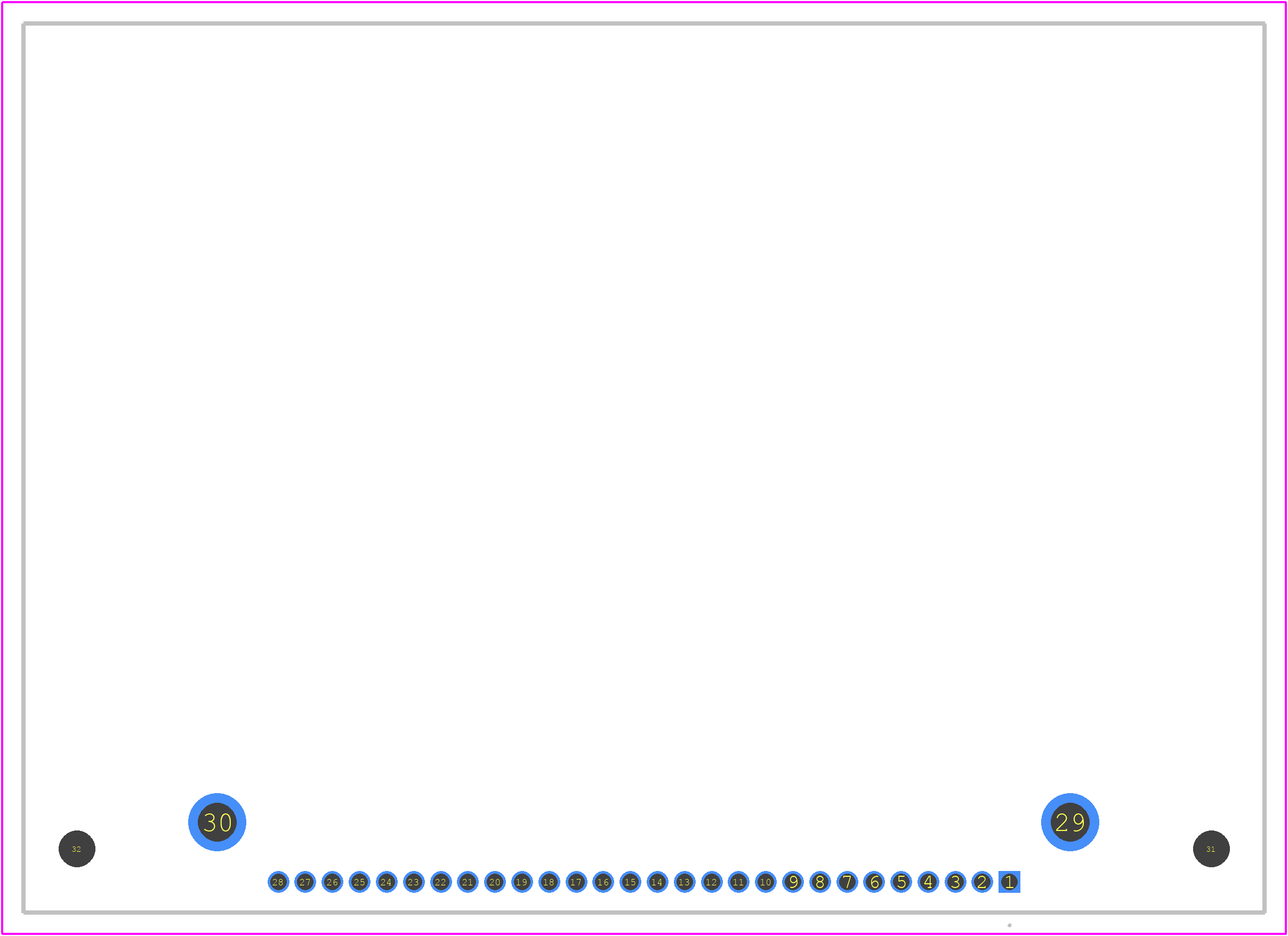 NHD-C12864DA-FSW-FBW-3V3 - Newhaven Display PCB footprint - Other - Other - 58.2 x 41.7 x 5.7mm