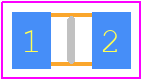 MB-CRCW08051801F - Vishay PCB footprint - Resistor Chip - Resistor Chip - MB-CRCW08051801F-