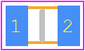 MB-CRCW08053302F - Vishay PCB footprint - Capacitor Chip Non-polarised - Capacitor Chip Non-polarised - 0805-2022