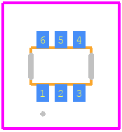 ACX114YUQ - Diodes Incorporated PCB footprint - Other - Other - SOT363_2025-1.5