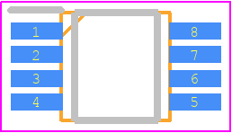 WS2811M - Worldsemi PCB footprint - Small Outline Packages - Small Outline Packages - MSOP8