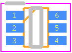MCP6C26T-200E/LTY - Microchip PCB footprint - Small Outline Packages - Small Outline Packages - 6-Pin SC-70-ren1