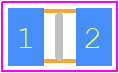 MR-CRCW08054702F - Vishay PCB footprint - Capacitor Chip Non-polarised - Capacitor Chip Non-polarised - MR-CRCW08054702F
