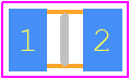 MR-CRCW08056800F - Vishay PCB footprint - Capacitor Chip Non-polarised - Capacitor Chip Non-polarised - MR-CRCW08056800F