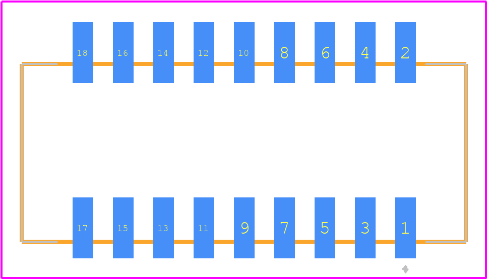 BM18B-PUDSS-TFC (LF)(SN) - JST (JAPAN SOLDERLESS TERMINALS) PCB footprint - Other - Other - BM18B-PUDSS-TFC (LF)(SN)-2