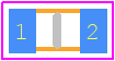 CEU3E2X7R2A222K080AE - TDK PCB footprint - Capacitor Chip Non-polarised - Capacitor Chip Non-polarised - 0603_1.8x0.95x0.95