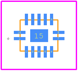 74LCX74BQX - onsemi PCB footprint - Other - Other - 14-Pin DQFN