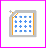 FPF3040UCX - onsemi PCB footprint - BGA - BGA - wlcspbga
