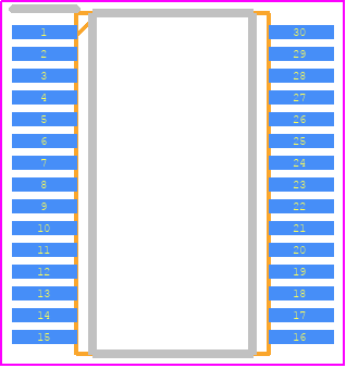 ADS7950SBDBTG4 - Texas Instruments PCB footprint - Small Outline Packages - Small Outline Packages - DBT0030A