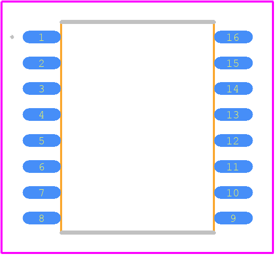 SI8635ET-IS - Skyworks PCB footprint - Other - Other - WB SOIC-16