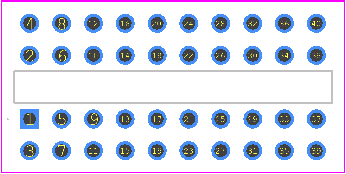 BTSW-110-01-T-D - SAMTEC PCB footprint - Other - Other - BTSW-110-01-T-D-1