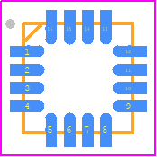 STUSB4531QTR - STMicroelectronics PCB footprint - Quad Flat No-Lead - Quad Flat No-Lead - QFN-16 (3x3 mm)
