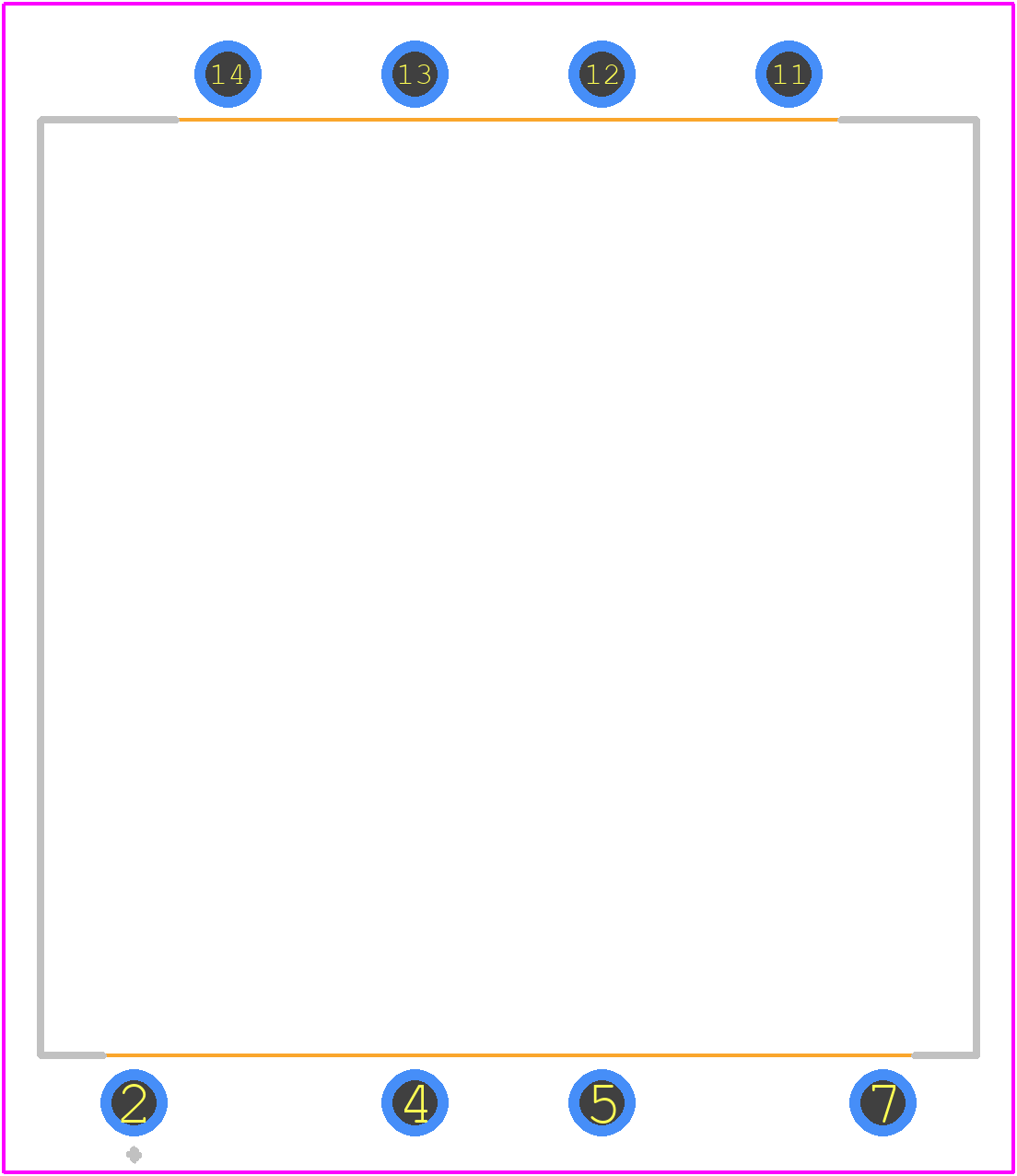 AW881060 - Panasonic PCB footprint - Other - Other - AW881x