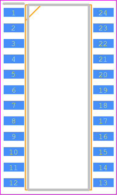 AD775JR - Analog Devices PCB footprint - Small Outline Packages - Small Outline Packages - SOIC (R-24A)