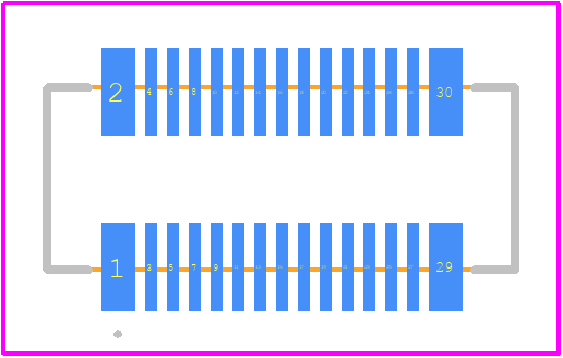 AXK6S30447YA - Panasonic PCB footprint - Other - Other - AXK6S30447YG-2