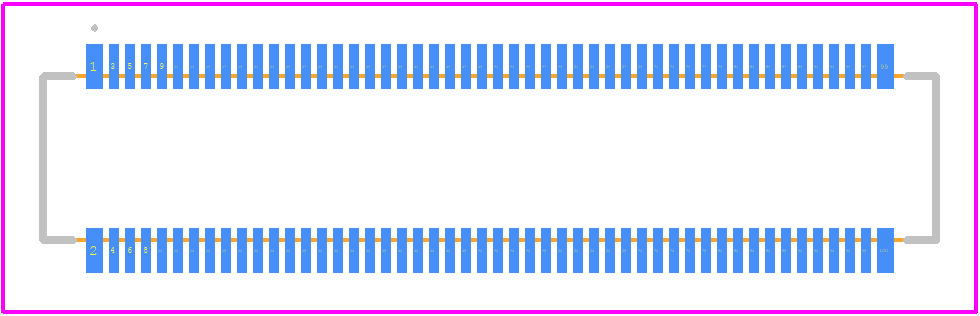AXK700147A - Panasonic PCB footprint - Other - Other - AXK700147G-2
