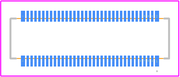 AXK770347A - Panasonic PCB footprint - Other - Other - AXK770347G-1