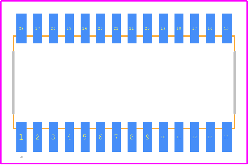 PCF1175CT - NXP PCB footprint - Other - Other - SOT136-1