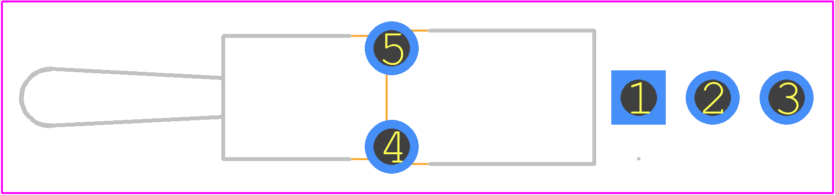 100SP3T1B1M7QEH - E-Switch PCB footprint - Other - Other - 100SP3T1B1M7QEH-2