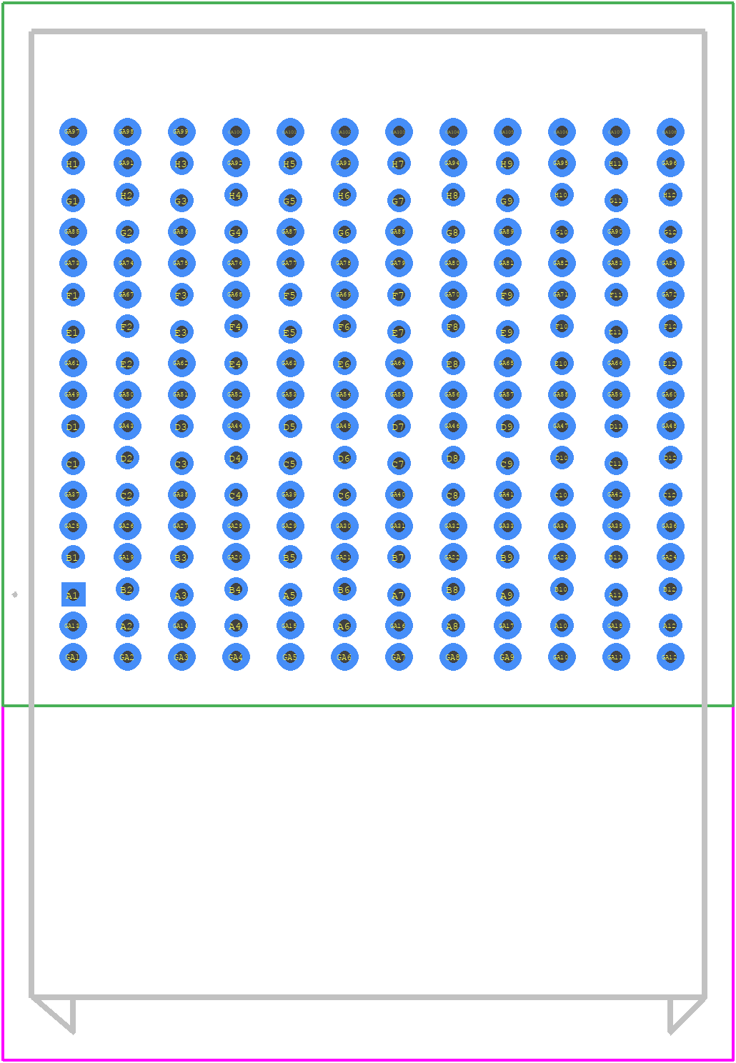 2040661122 - Molex PCB footprint - Other - Other - 2040661122-3