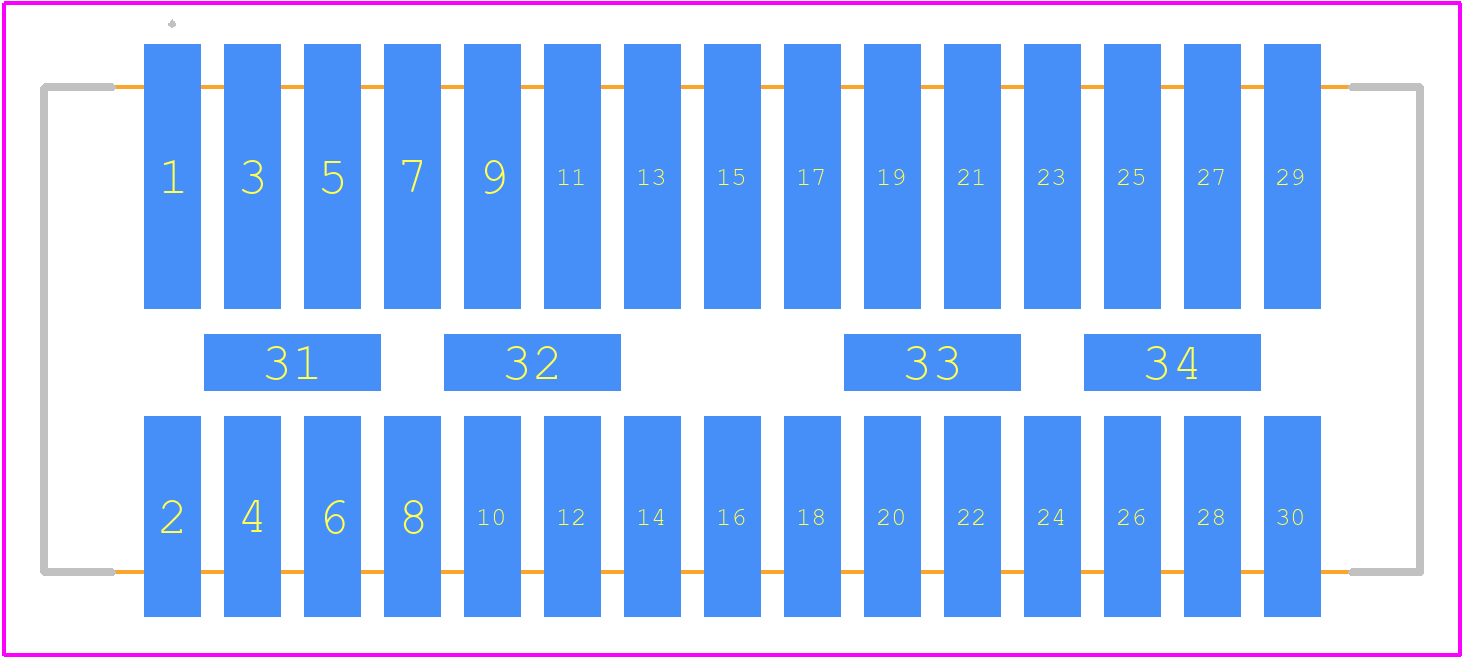 2011970303 - Molex PCB footprint - Other - Other - 2011970303-2