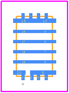 INN100FQ025A - Innoscience PCB footprint - Other - Other - FCQFN 3.0 mm x 5.0 mm