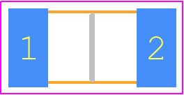 PA2010FKE470R005Z - Yageo Group PCB footprint - Resistor Chip - Resistor Chip - PA2010-