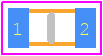 03063C472KAT2A - Kyocera AVX PCB footprint - Capacitor Chip Non-polarised - Capacitor Chip Non-polarised - 0306_0.56H