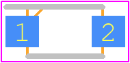 DSK34 - Micro Diode PCB footprint - Small Outline Diode Flat Lead - Small Outline Diode Flat Lead - SOD-123FL