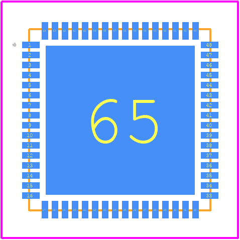 SKY69101 - Skyworks PCB footprint - Other - Other - 64-Pin LGA_1