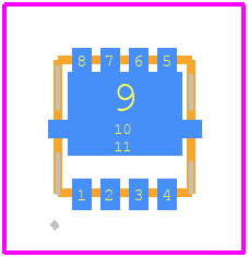 DXTP78030DFGQ-7 - Diodes Incorporated PCB footprint - Other - Other - PowerDI3333-8 (SWP) (Type UX)