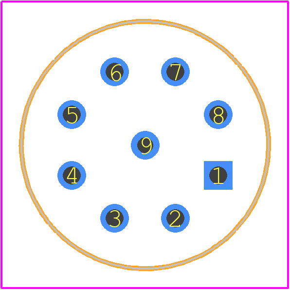 50KSP45-01A08N - Grayhill PCB footprint - Other - Other - 50KSP45-01A08N