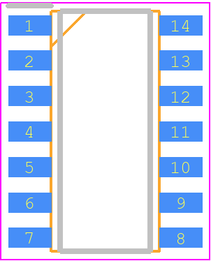 map3202 - MagnaChip PCB footprint - Small Outline Packages - Small Outline Packages - 14Lead SOIC