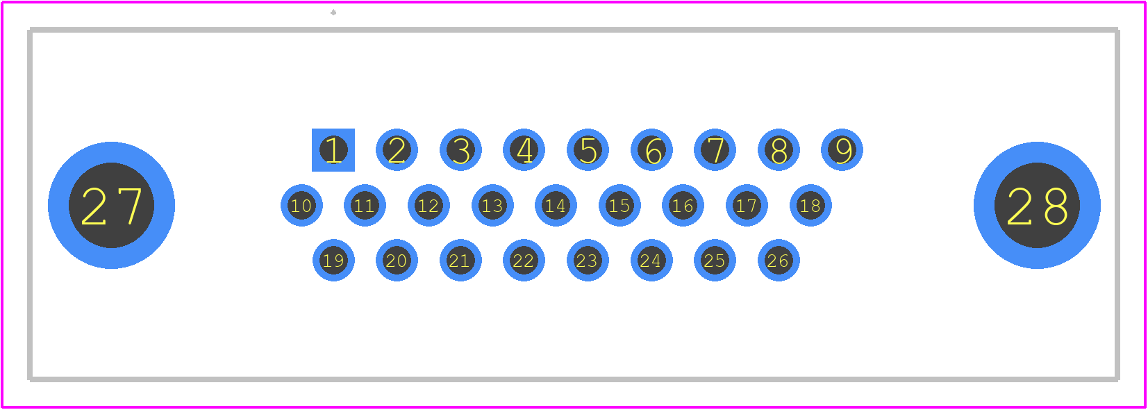 M24308/24-62F - Positronic PCB footprint - Other - Other - M24308/24-62F-1