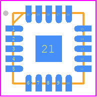 SY8308RBC - Silergy PCB footprint - Quad Flat No-Lead - Quad Flat No-Lead - QFN3.5×3.5-20 Package Outline