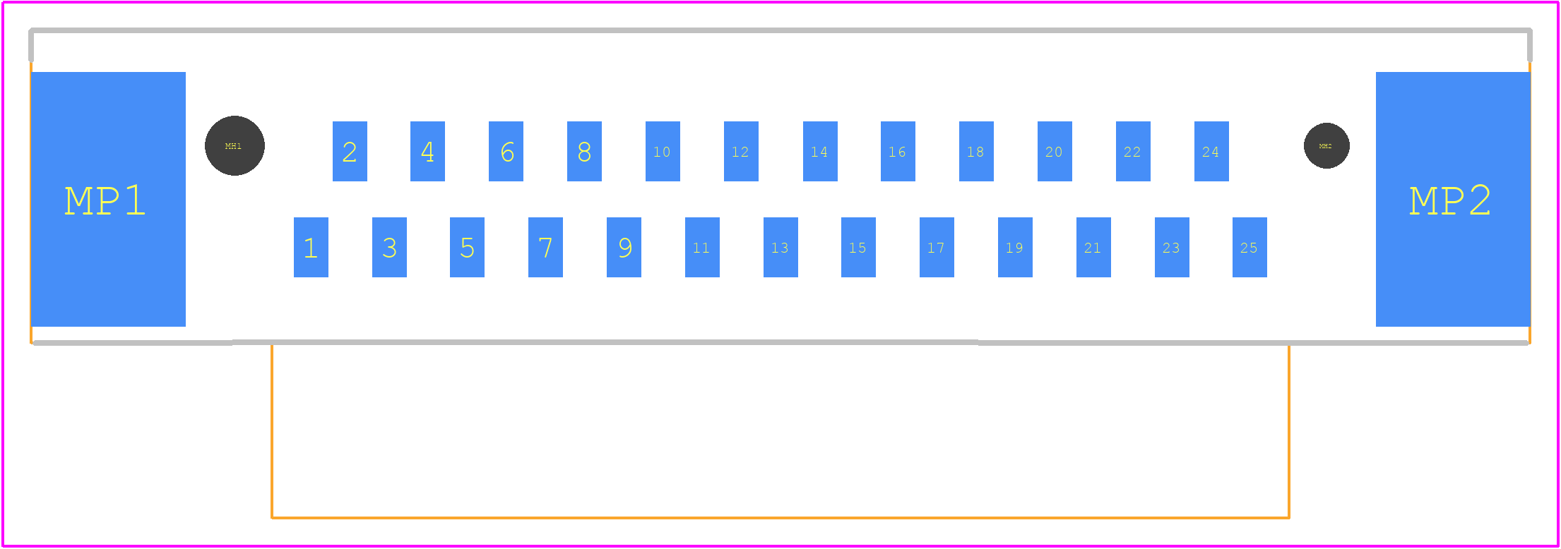 1-1740198-2 - TE Connectivity PCB footprint - Other - Other - 1-1740198-2-3