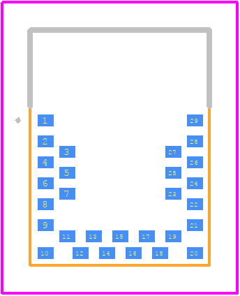 MDBT42V-P512KV2 - Raytac PCB footprint - Other - Other - 29-SMD_2025