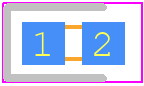 XL-1608UBC-04 - XINGLIGHT PCB footprint - LEDs Chip - LEDs Chip - XL-1608UBC-04