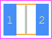 CRN1210-JX-R910EPF - Bourns PCB footprint - Resistor Chip - Resistor Chip - CRN1210