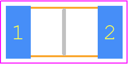 CRN2010-FX-R100EPF - Bourns PCB footprint - Resistor Chip - Resistor Chip - CRN2010
