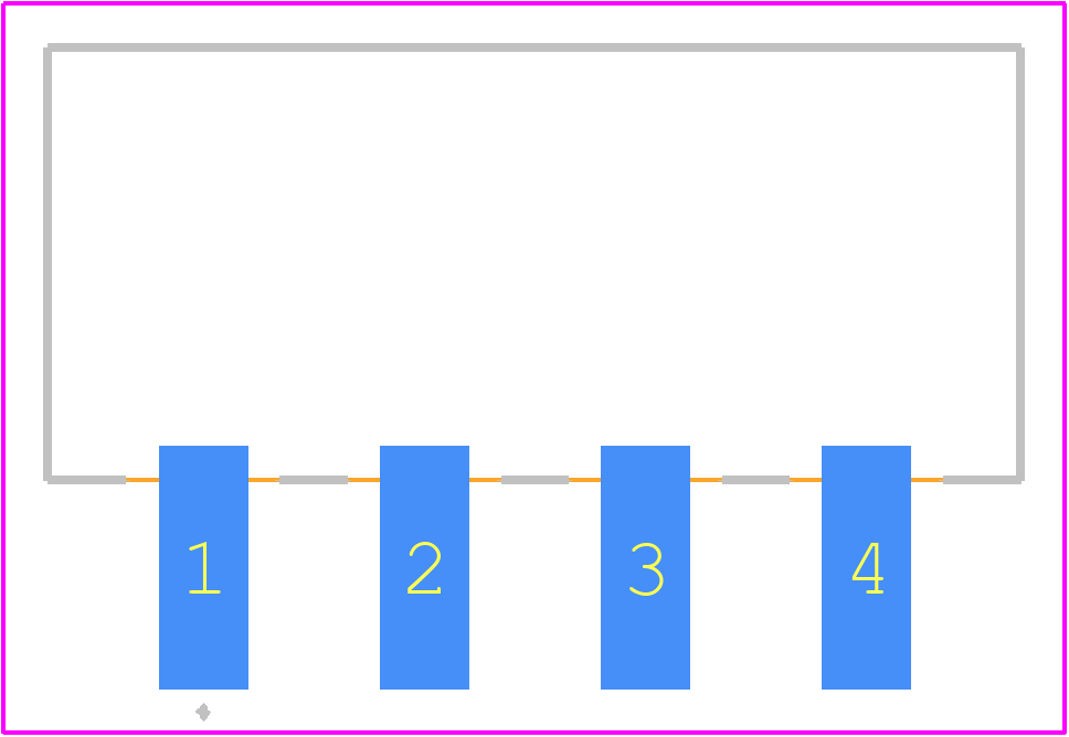 2305908-4 - TE Connectivity PCB footprint - Other - Other - 2305908-4-3