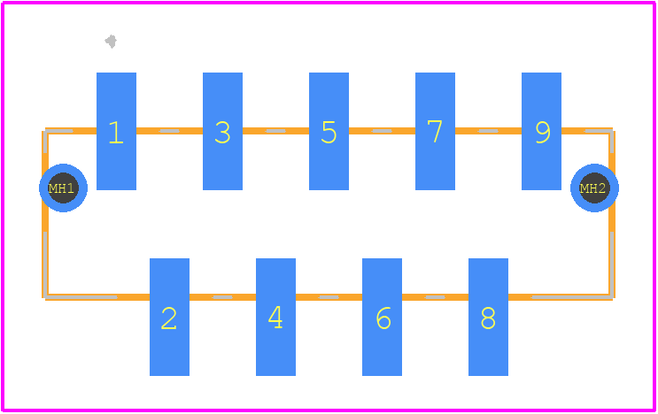 292230-9 - TE Connectivity PCB footprint - Other - Other - 292230-9-1