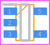 NL17SZ08DBVT1G-Q - onsemi PCB footprint - SOT23 (5-Pin) - SOT23 (5-Pin) - SC−74A−5 3.00x1.50x0.95, 0.95P CASE 318BQ ISSUE C