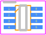 MAX9616AXA+ - Analog Devices PCB footprint - Small Outline Packages - Small Outline Packages - SC70