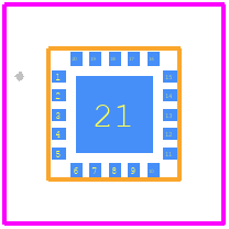 QPC2180SR - Qorvo PCB footprint - Other - Other - 3mm x 3mm 20 Lead OVM QFN_2025