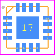FT230XQ-R - FTDI Chip PCB footprint - Quad Flat No-Lead - Quad Flat No-Lead - FT230XQ-R-1