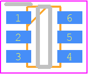 L6462A - STMicroelectronics PCB footprint - SOT23 (6-Pin) - SOT23 (6-Pin) - SOT23-6L _2025-1.1