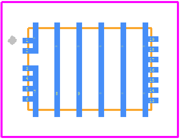GANE1R8-100QBAZ - Nexperia PCB footprint - Other - Other - VQFN7 (SOT8091-1)