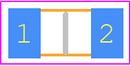 CFN1206AJZ-R005ELF - Bourns PCB footprint - Resistor Chip - Resistor Chip - CFN1206